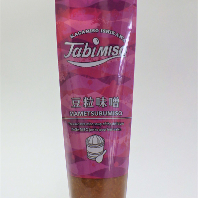 Kaga miso tube pouch (TABIMISO) bean grain miso 120 g