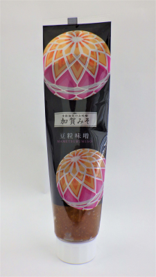 Kaga miso tube pouch (Kaga Temari pattern) Bean grain miso 120g